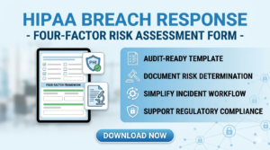 Breach Risk Assessment Form, editable HIPAA incident template