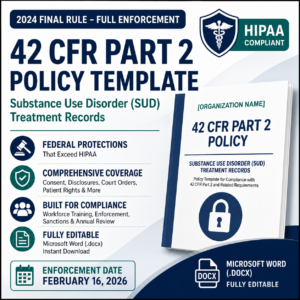 42 CFR Part 2 confidentiality policy template