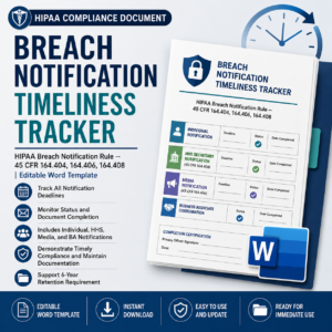 Breach Notification Timeliness Tracker
