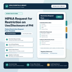 Privacy Restriction Request Form