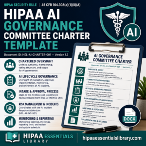 HIPAA AI Governance Committee Charter