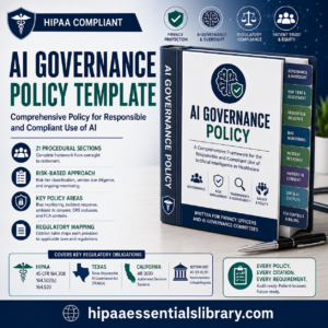 HIPAA AI Governance Policy